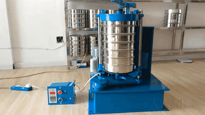 拍擊式標準振篩機篩分原理動圖